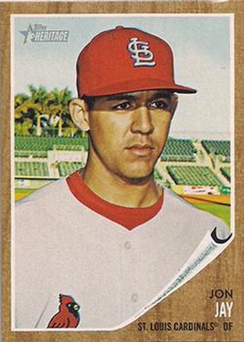 #323 Jon Jay - St. Louis Cardinals - 2011 Topps Heritage Baseball