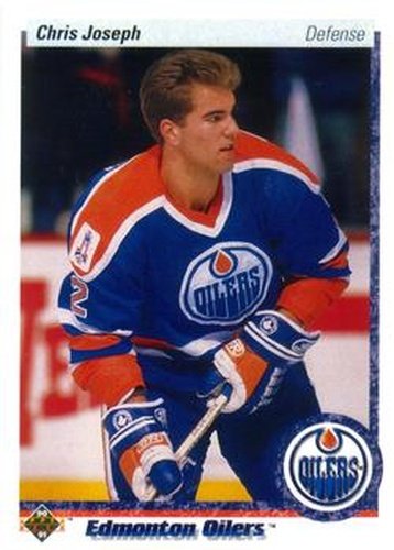 #323 Chris Joseph - Edmonton Oilers - 1990-91 Upper Deck Hockey