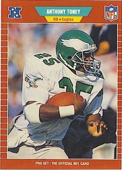 #323 Anthony Toney - Philadelphia Eagles - 1989 Pro Set Football