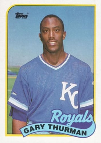#323 Gary Thurman - Kansas City Royals - 1989 Topps Baseball