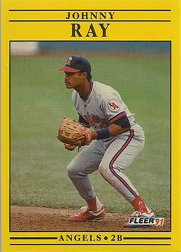 #323 Johnny Ray - California Angels - 1991 Fleer Baseball