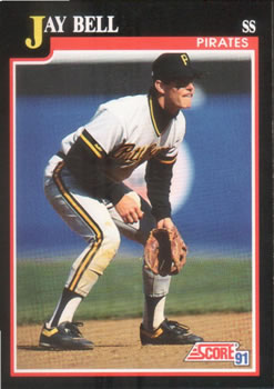 #323 Jay Bell - Pittsburgh Pirates - 1991 Score Baseball