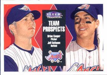 #323 Brian Cooper / Jeff DaVanon - Anaheim Angels - 2000 Fleer Tradition Baseball