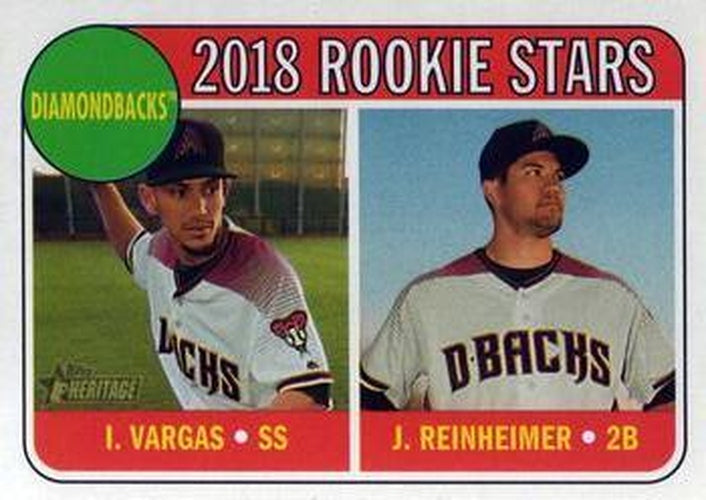 #323 Jack Reinheimer / Ildemaro Vargas - Arizona Diamondbacks - 2018 Topps Heritage Baseball