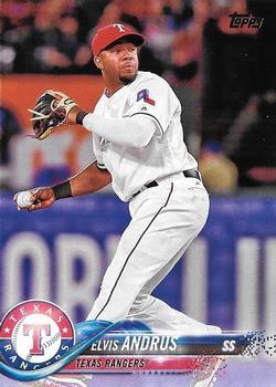 #323 Elvis Andrus - Texas Rangers - 2018 Topps Baseball