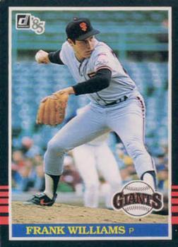 #323 Frank Williams - San Francisco Giants - 1985 Donruss Baseball