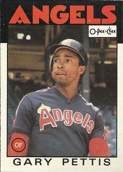 #323 Gary Pettis - California Angels - 1986 O-Pee-Chee Baseball
