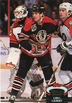 #323 Greg Gilbert - Chicago Blackhawks - 1992-93 Stadium Club Hockey
