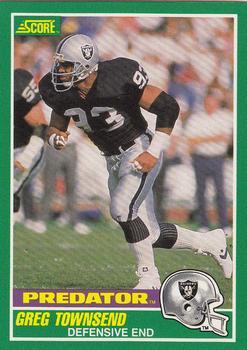 #323 Greg Townsend - Los Angeles Raiders - 1989 Score Football