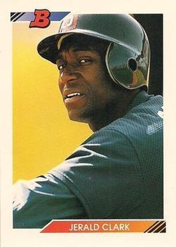 #323 Jerald Clark - San Diego Padres - 1992 Bowman Baseball