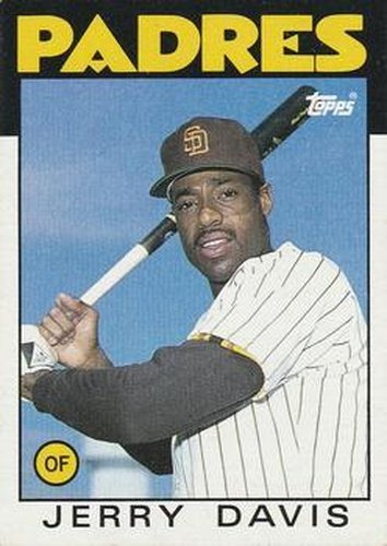 #323 Jerry Davis - San Diego Padres - 1986 Topps Baseball