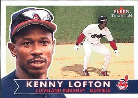 #323 Kenny Lofton - Cleveland Indians - 2001 Fleer Tradition Baseball