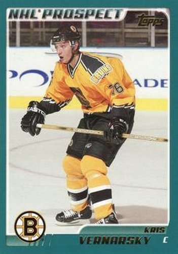 #323 Kris Vernarsky - Boston Bruins - 2003-04 Topps Hockey