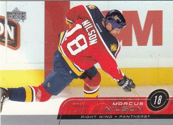 #323 Marcus Nilson - Florida Panthers - 2002-03 Upper Deck Hockey
