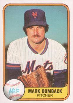#323 Mark Bomback - New York Mets - 1981 Fleer Baseball