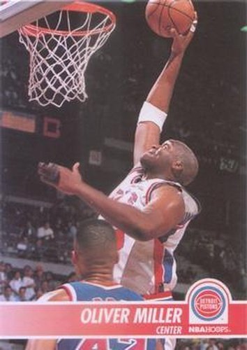 #323 Oliver Miller - Detroit Pistons - 1994-95 Hoops Basketball