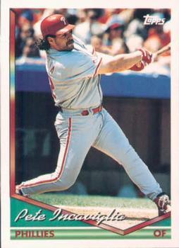 #323 Pete Incaviglia - Philadelphia Phillies - 1994 Topps Baseball