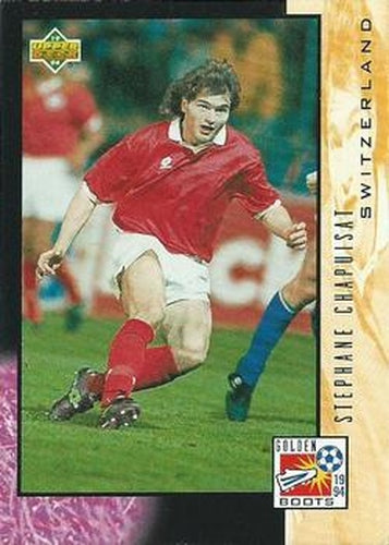 #323 Stephane Chapuisat - Switzerland - 1994 Upper Deck World Cup Contenders English/Spanish Soccer