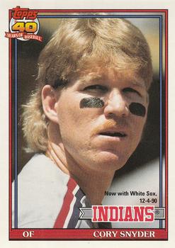 #323 Cory Snyder - Chicago White Sox - 1991 O-Pee-Chee Baseball