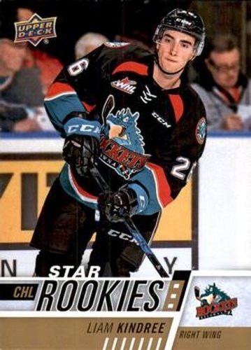#323 Liam Kindree - Kelowna Rockets - 2017-18 Upper Deck CHL Hockey