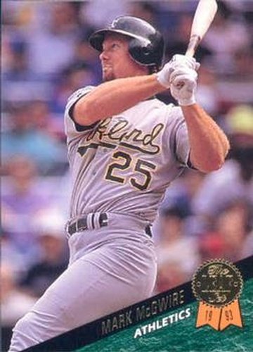 #323 Mark McGwire - Oakland Athletics - 1993 Leaf Baseball