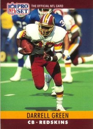 #323 Darrell Green - Washington Redskins - 1990 Pro Set Football