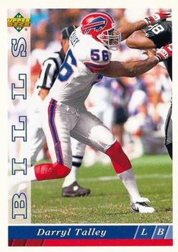 #323 Darryl Talley - Buffalo Bills - 1993 Upper Deck Football
