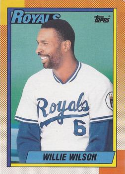 #323 Willie Wilson - Kansas City Royals - 1990 O-Pee-Chee Baseball