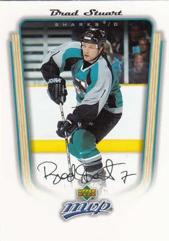 #323 Brad Stuart - San Jose Sharks - 2005-06 Upper Deck MVP Hockey