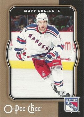 #323 Matt Cullen - New York Rangers - 2007-08 O-Pee-Chee Hockey