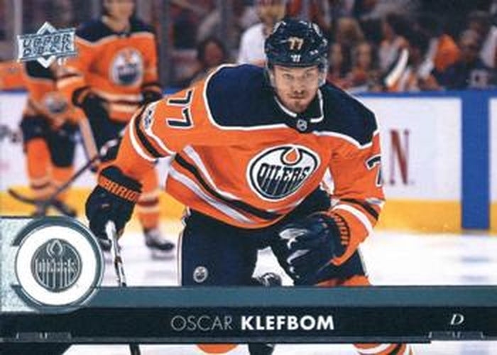 #323 Oscar Klefbom - Edmonton Oilers - 2017-18 Upper Deck Hockey