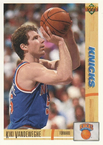 #323 Kiki Vandeweghe - New York Knicks - 1991-92 Upper Deck Basketball