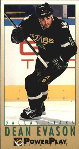 #323 Dean Evason - Dallas Stars - 1993-94 Fleer PowerPlay Hockey