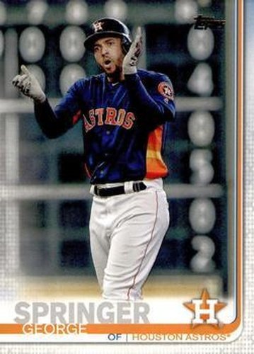#323b George Springer - Houston Astros - 2019 Topps Baseball