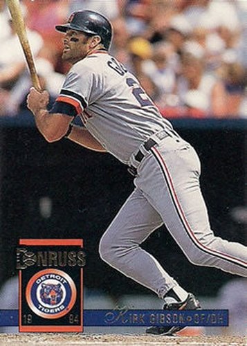 #108 Kirk Gibson - Detroit Tigers - 1994 Donruss Baseball