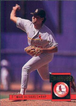 #120 Omar Olivares - St. Louis Cardinals - 1994 Donruss Baseball