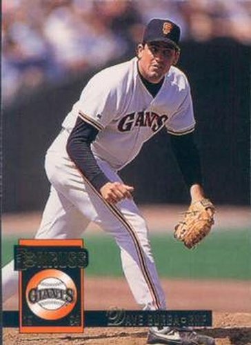 #124 Dave Burba - San Francisco Giants - 1994 Donruss Baseball