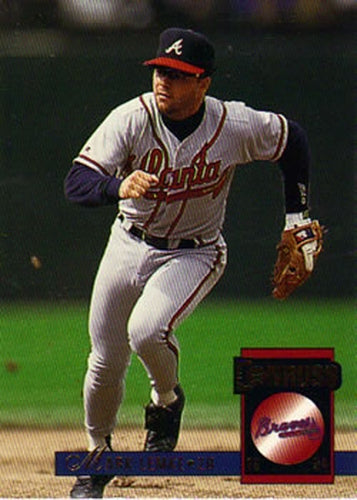 #147 Mark Lemke - Atlanta Braves - 1994 Donruss Baseball