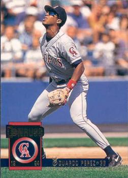 #227 Eduardo Perez - California Angels - 1994 Donruss Baseball