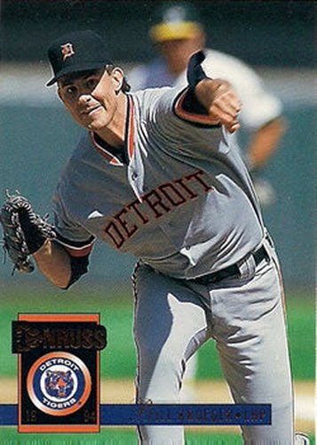 #252 Bill Krueger - Detroit Tigers - 1994 Donruss Baseball
