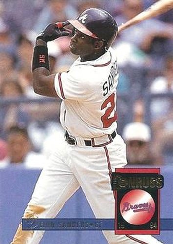 #430 Deion Sanders - Atlanta Braves - 1994 Donruss Baseball