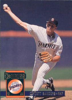 #489 Scott Sanders - San Diego Padres - 1994 Donruss Baseball