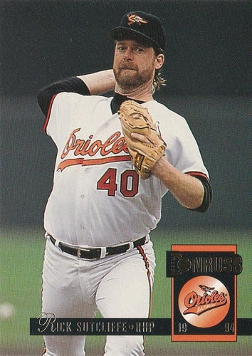 #500 Rick Sutcliffe - Baltimore Orioles - 1994 Donruss Baseball