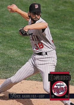 #503 Rick Aguilera - Minnesota Twins - 1994 Donruss Baseball