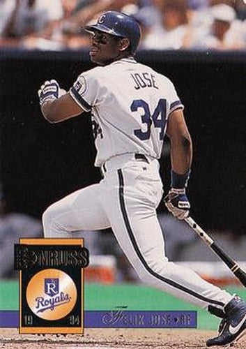 #529 Felix Jose - Kansas City Royals - 1994 Donruss Baseball