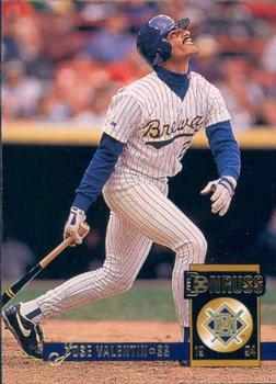 #544 Jose Valentin - Milwaukee Brewers - 1994 Donruss Baseball