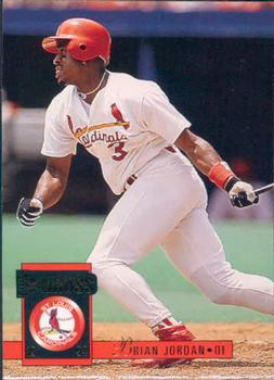 #586 Brian Jordan - St. Louis Cardinals - 1994 Donruss Baseball
