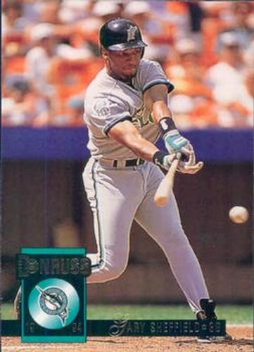 #5 Gary Sheffield - Florida Marlins - 1994 Donruss Baseball