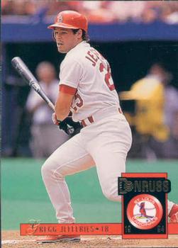 #9 Gregg Jefferies - St. Louis Cardinals - 1994 Donruss Baseball