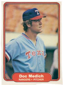 #324 Doc Medich - Texas Rangers - 1982 Fleer Baseball